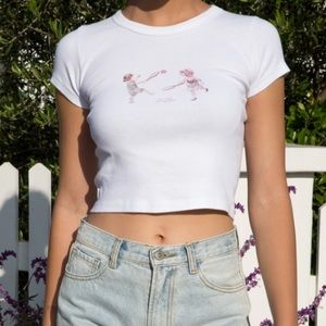 BRANDY MELVILLE “DONT PLAY WITH MY HEART” TEE